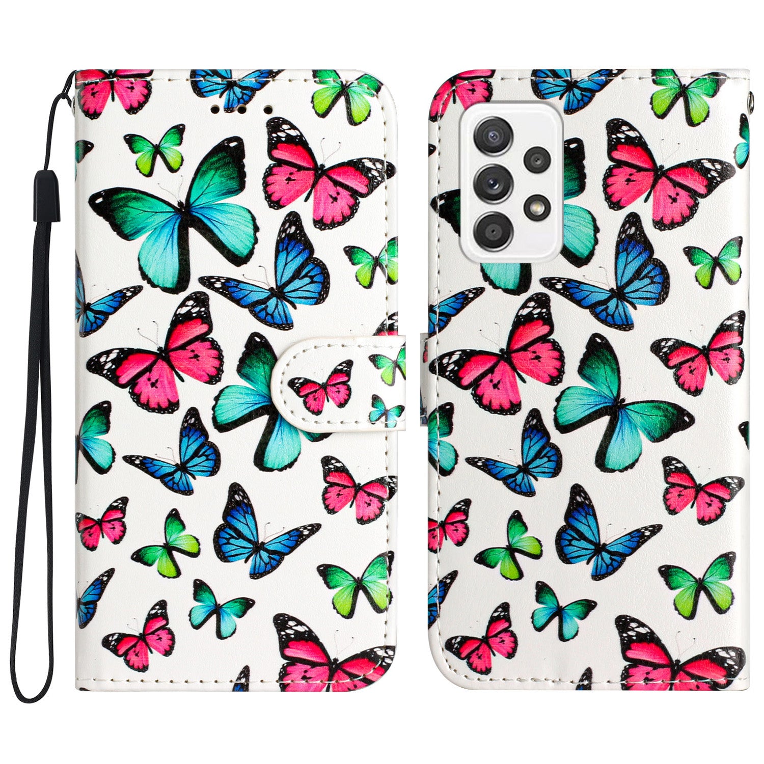 For Samsung Galaxy A72 5G / 4G Anti-drop Stand Phone Case Pattern Printing Leather Wallet Shell For Samsung Galaxy A72 5G / 4G Anti-drop Stand Phone Case Pattern Printing Leather Wallet Shell